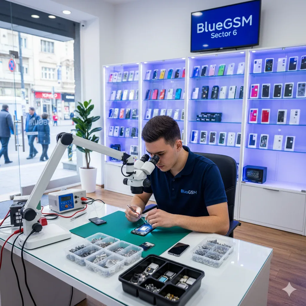 Service profesional reparații telefoane Blue GSM - Tehnician specializat iPhone Samsung